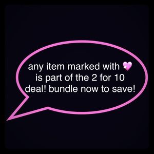 💖 2 for 10 Deal!